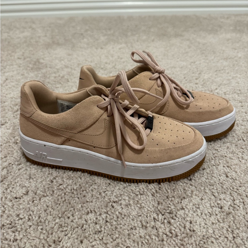 Nike Air Force Women Beige US Size 7.5